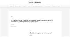 Desktop Screenshot of karinemaussiere.com