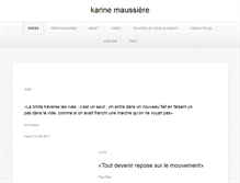 Tablet Screenshot of karinemaussiere.com